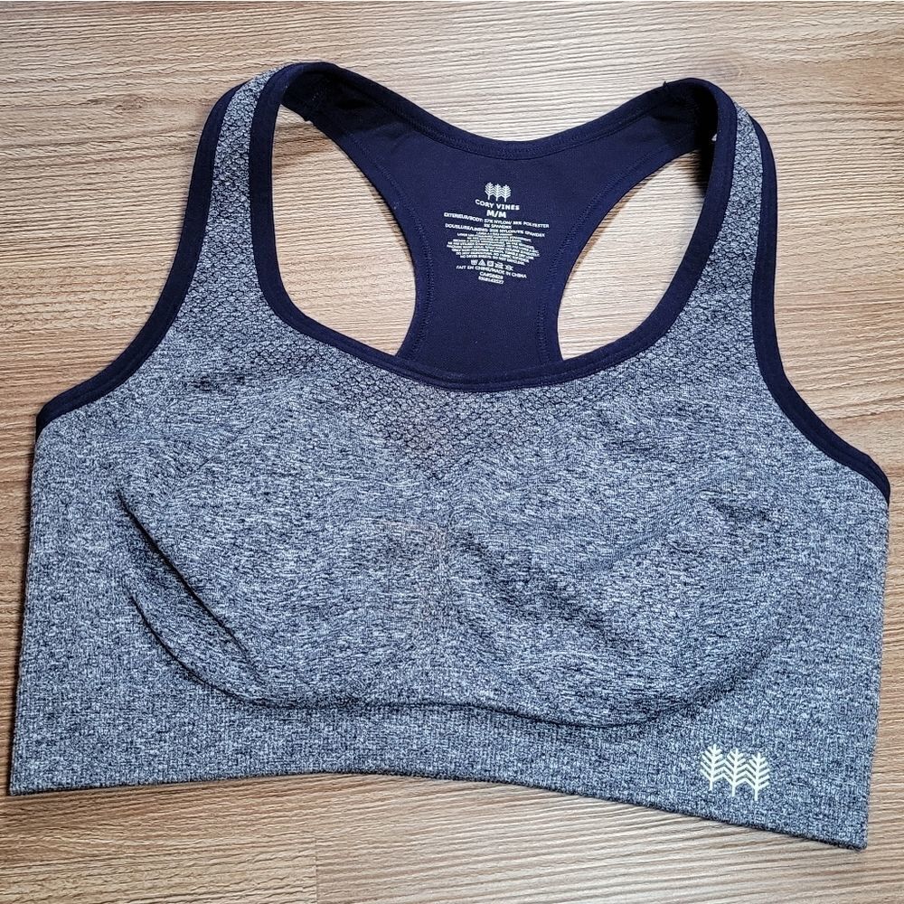 🔺️Cory Vines Blue Racerback Sports Bra Medium